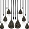 Patelai 8 Pieces Bronzed Ceiling Fan Pull Chain Extension Pendant Ornament 12