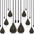 Patelai 8 Pieces Bronzed Ceiling Fan Pull Chain Extension Pendant Ornament 12