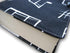 Book Sleeve Cover, Musical Clef Black Pattern, Washable Fabric Protector for Paperback, Padded Case