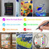 HuiSikoo 1mm (10 Liquid Chalk Markers for Acrylic Calendar Planning Board - Fine Tip Wet Erase Markers for Dry Erase