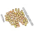 80 Pieces M6 Flush Nut Inserts, Headless Screw Fastener Connector for Wood Furniture Assortment
