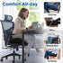 TranquilRelax Tailbone Seat Cushion Office Chair Cushion for Back & & Sciatica Pain Relief, Black Memory Foam Desk