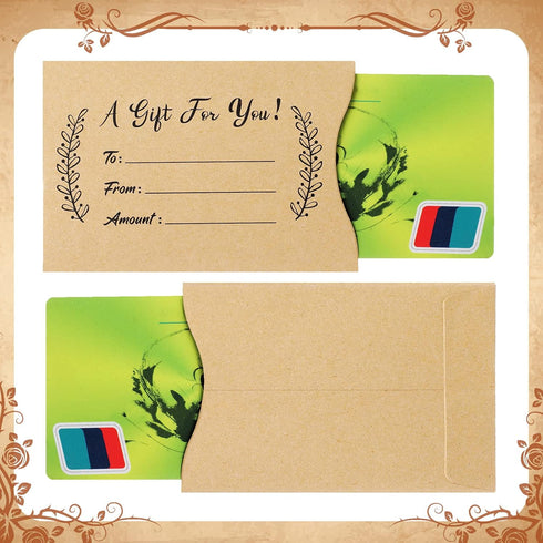 600 3.54 2.36 Inches(Brown) Yinder Pcs Gift Card Envelopes Bulk Thank You Gift Card Sleeves Appreciation Mini Money