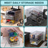 Noverlife 3 Drawers Hair Accessories Organizer - Clear Acrylic Desktop Craft Drawer Cabinet for Bathroom