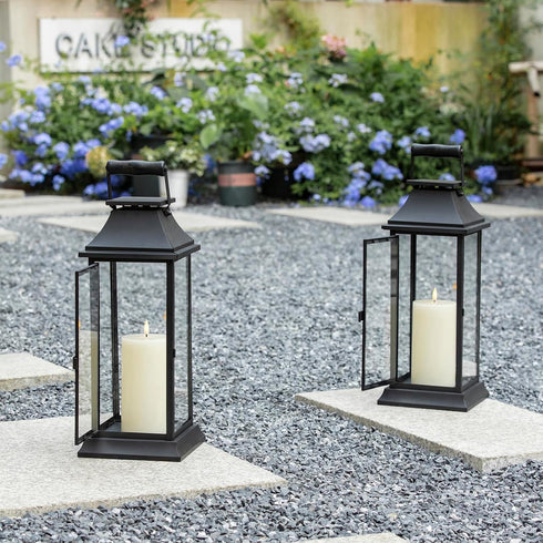 Set 2 (3x6 inch) Dimmable volnyus Flameless Candles of Flickering LED Wax Candles Battery Operated with Remote Control