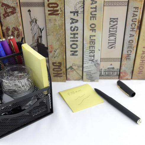 Fengtaiyuan 038P18 Black Gel Ink Rollerball Pens, Comfortable Grip, Ultra Fine 0.38mm, 18-Piece Box