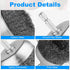 15 Set 1/4-Inch Rocaris Pcs Carbon Steel Wire Wheel Brush, Cup Brush, Wheel Brush, Pen Brush, Bore Brush with Shank