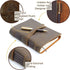 Leather Bound Journal for Men and Women, Handmade Gift Set, Music Notes Embossed Journal, Vintage Classic, 300 Pages