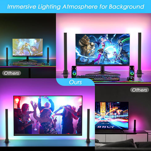 16.5" 16 213 Preset 8 3 Smart Light Bar, LED Light Bar for Room, Million Colors Changing, & Scene Modes, Dynamic Music