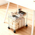 Betoveren 2 8.85 Inches) Tier Utility Rolling Cart Storage Organizer with Wheels Under Desk Mobile Bathroom Cart