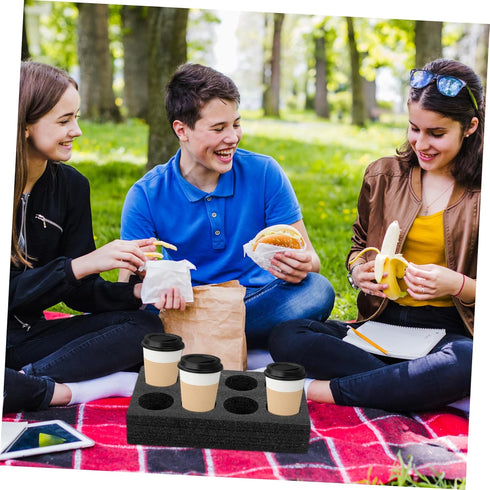 8 Foam Drink Holder Cups Take Out Drink Carrier Coffee Milk Tea Beverage for Rv Caravans Camping Boats