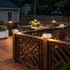 4x4 2 Pack, 2 16 4x4 Peasur Post Solar Lights Modes LED Solar Post Cap Light Waterproof, Deck Fence Post Solar Lights