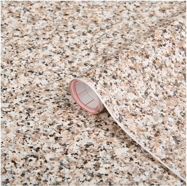 d-c-fix Peel and Stick Contact Paper, Beige Granite Stone Look Self-Adhesive Film for Kitchen, Cabinets 26.5" x 78.7"