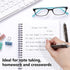 Vanstek 18 Pack Retractable Erasable Gel Pens, 9 Black & 9 Blue, Fine Point (0.7) for Writing and Note Taking