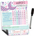 Magnetic Chore Chart for Kids - Mermaid Good Behavior Chart, Dry Erase Daily & Weekly Responsibility List at Home