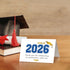Yitla 50 Sets 2026 2026 Gold Foil Graduation Thank You Cards with Envelopes and Stickers, Blue Graduation Card Bulk