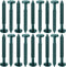 Blulu 18 Pcs 3 Inch Vinyl Shutter Fastener Window Panel Peg Lok Pin