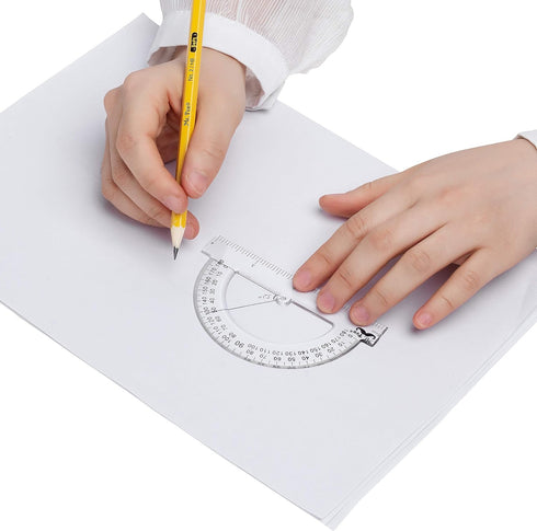 Mr. Pen Small Protractor, 4 Inch, Pack of 3, Protractor Ruler for Drafting Tools, Math Geometry, School Supplies
