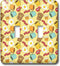 3dRose Eggs, Bacon, Toast, Coffee, Jam Morning Breakfast Pattern double toggle switch