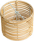 Eusamxon shade,Set 2 mini lamp shade Unique bell boho wicker lamp of rattan clip-on lamp shades for Wall sconce