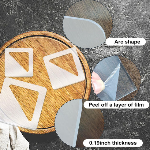 3 2/2.5/3 Inch 5mm Pcs Triangle Cutting Board Template, Charcuterie Board Handle Template, Acrylic Router Templates