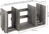 MyGift Expandable Adjustable Barnwood Gray Wood Desktop Bookshelf Organizer, Display Shelf Book Rack