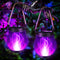 Jyoiat Solar Flame Lantern Hanging Outdoor Waterproof Purple - 2 Pack Flame