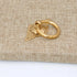 esmen Locks(Bronze,6cm,U-pin-Type) Chinese Antique Style Pure Copper Handles Brass Antique Bronze Round Ring Drawer