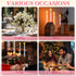 24 11'' Baquler Pcs Pastel Flameless Taper Candles Colorful LED Candle Sticks Colored Battery Operated Candle Pink