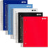 Better Office Products 5-Subject Spiral Notebook - 5 Pack, Assorted Color Poly Covers, 200 Sheets, 11 x 8.5 inches