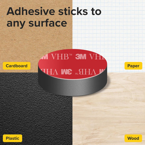 X-bet MAGNET Adhesive Magnets, 50 Pieces, Round Disc with Strong Sticky Adhesive Backing, Ideal for DIY, Craft, Kitchen