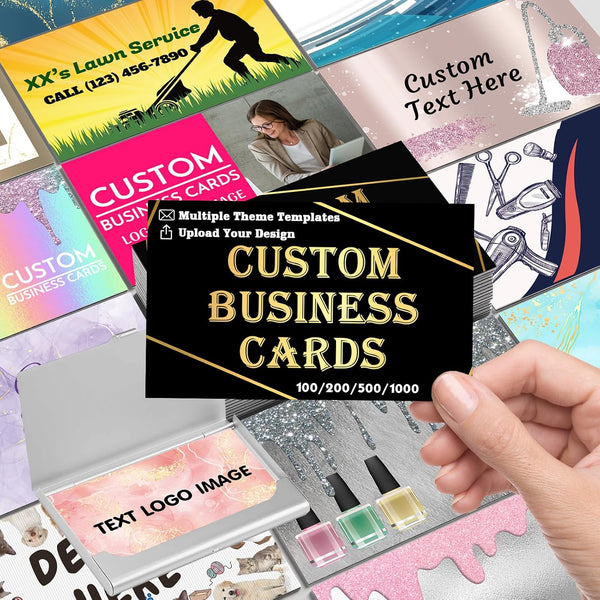 Tredane Custom Business Cards Customized with Logo Photo Text, Personalized Business Cards 1000