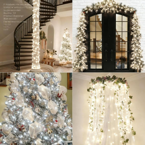 Generic 39FT 100LED IP65 8 Solar Rope Lights, Outdoor Solar String Lights, Waterproof Solar Powered Fairy Lights