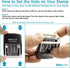 MaxMark 2000 Dater Self Inking Date Stamp - Blue