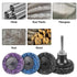 31PCS 2" Quick Change Easy Strip Discs for Drills, Strip Wheel with 1/4" Grinding Discs for Rust Paint Removal