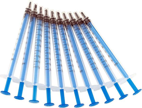 Pack of 10 x 1 ml Disposable Industrial Syringes
