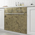 15.8"x80" LACHEERY Brushed Black Gold Stainless Steel Contact Paper for Appliances Black and Gold Metallic Wallpaper