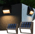 Glow2 Luminara Solar Step Lights - Weatherproof Outdoor Stair Lighting, Solar-Powered Deck Lights for Patio, Garden