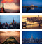 New York Postcards Set of 30 Styles #2, Collectible NYC Souvenirs Post Cards 4 x 6 of NY Landmarks