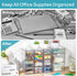 Vtopmart Acrylic Organizer with 16 Drawers, 4 Set Clear Makeup Organizer, Dustproof Storage for Office Supplies
