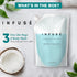 1 Set 3 INFUS Liter Body Wash Refill Bag for Soap Dispensers | Bulk Toiletries for Vacation Rentals and Home Bathroom