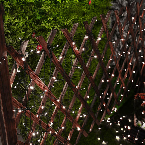 2 Pack 144ft 400 8 Flacchi Christmas Lights Solar Total LED Modes Outdoor String Lights Waterproof Solar Fairy Lights