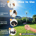 1 Pack 8 btfarm Solar Garden Lights Outdoor, Modes Firework Lights Solar Powered, Waterproof Twinkle Fairy Light