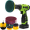 Kichwit 4 Inch Drill Power Brush Tile Scrubber Scouring Pads Cleaning Kit,