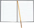 Blueline Executive Journal, Perfect-Bound Hard Cover, 10.75" x 8.5", 150 Ruled Pages, Gray (A10.97)