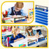 PerKoop Classroom Desk Name Plates Holder, Index Cards Storage Kids Desk Accessories Desktop Helper Prop and Park