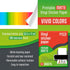 JOYEZA Premium Printable Vinyl Sticker Paper, 25 Sheets Matte White, Waterproof, Inkjet & Laser Printer