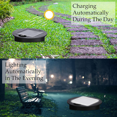 4 Warm(2.76 Inch Pieces Replacement Solar Light Tops Outdoor Hanging Lantern Solar Light Parts Round Waterproof