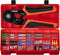 PEBA Hexagonal Ferrule Crimping Tool Kit, AWG 28-7 Self-Adjusting Ratchet Crimper with