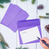 Invitation Envelopes, 100-Pack 5x7 Envelopes, A7 Envelopes for Invitations, Purple, 5 1/4 x 7 1/4 Inches by MATICAN